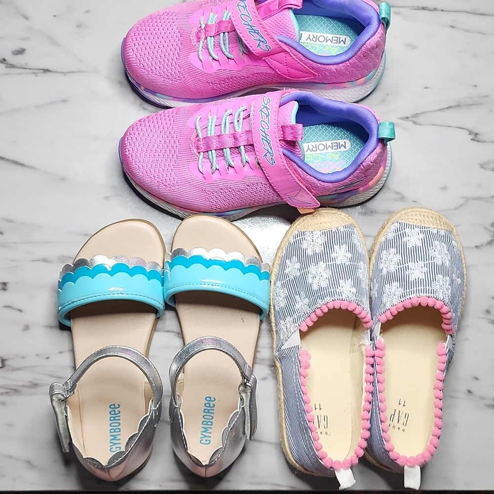 THREE PACK Girls Size 11 Shoes